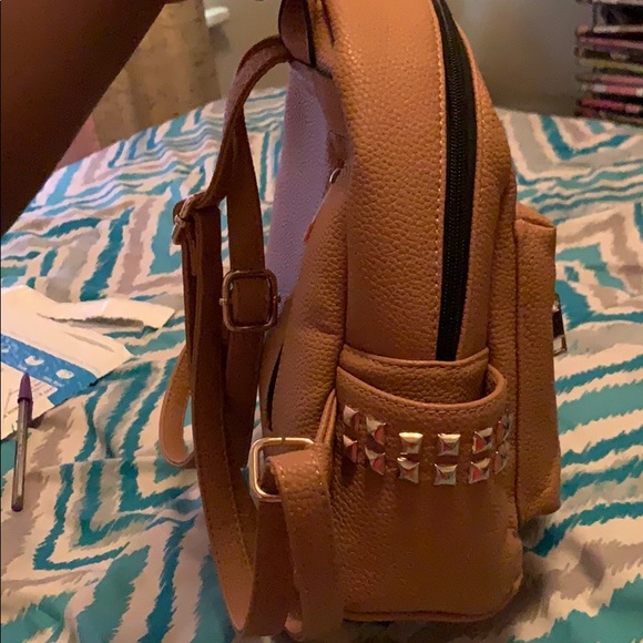 Medium Brown Book Bag Purse - Picture 4 of 5